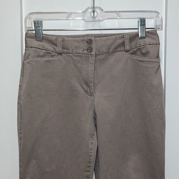 LOFT Curvy straight leg grey Trousers FREE w/Bundle Purchase - Picture 2 of 10